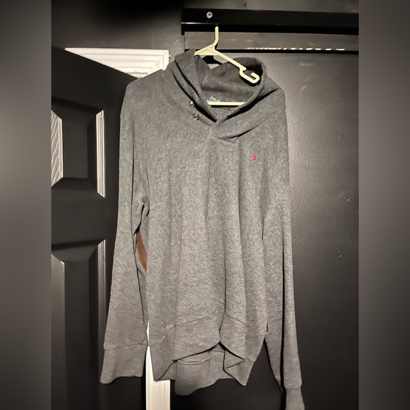 Polo Ralph Lauren Other - Polo Ralph Lauren Gray Turtleneck Sweater with Pink Detail